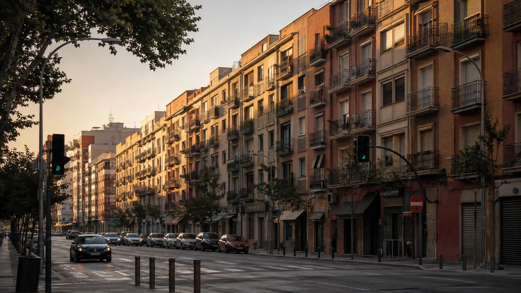 Fincas de los años sesenta en el barrio de Quintana, Ciudad Lineal